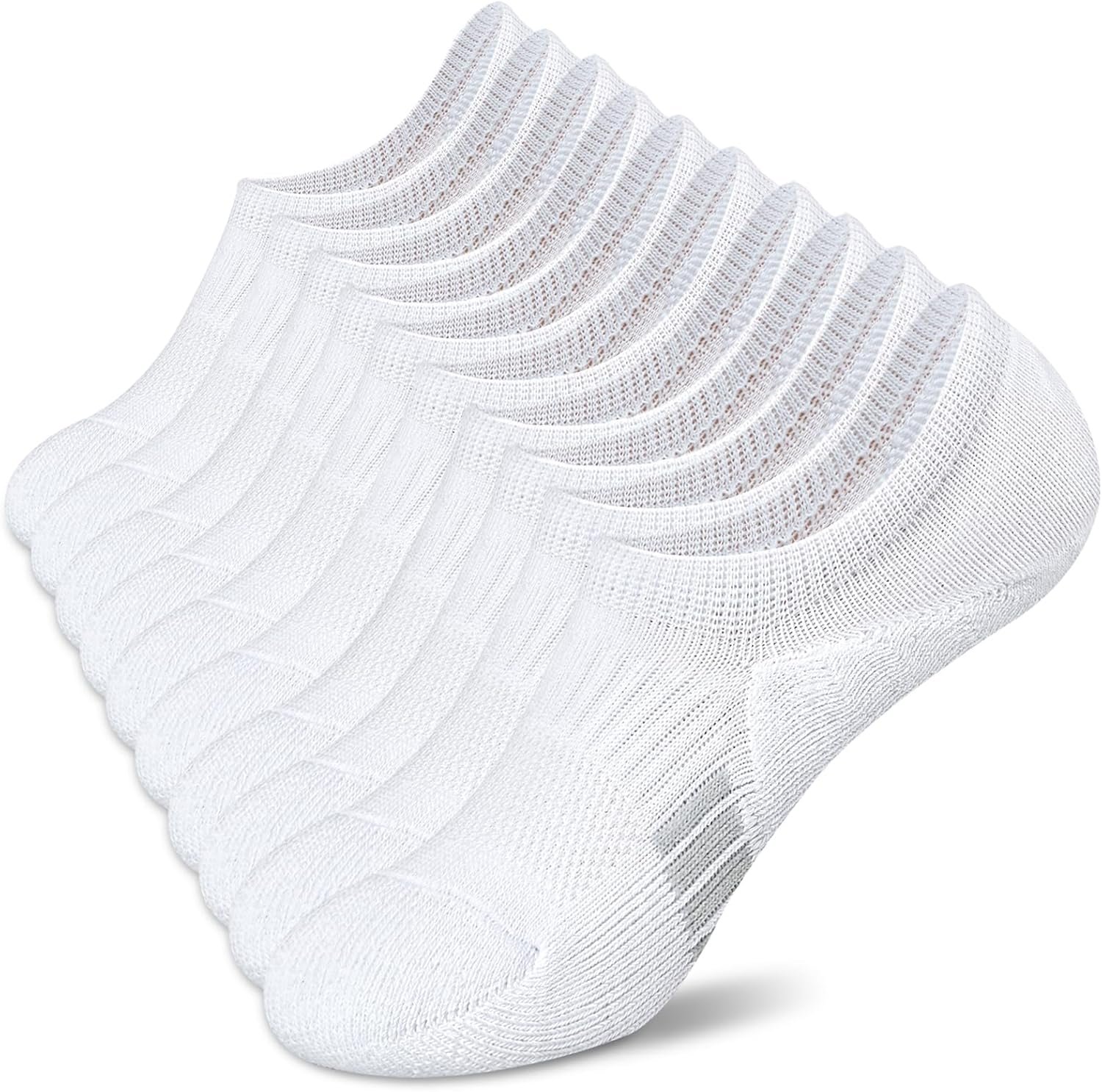 Amutost No Show Socks Womens Athletic Cushion Ankle Footies Low Cut 5-6 Pairs