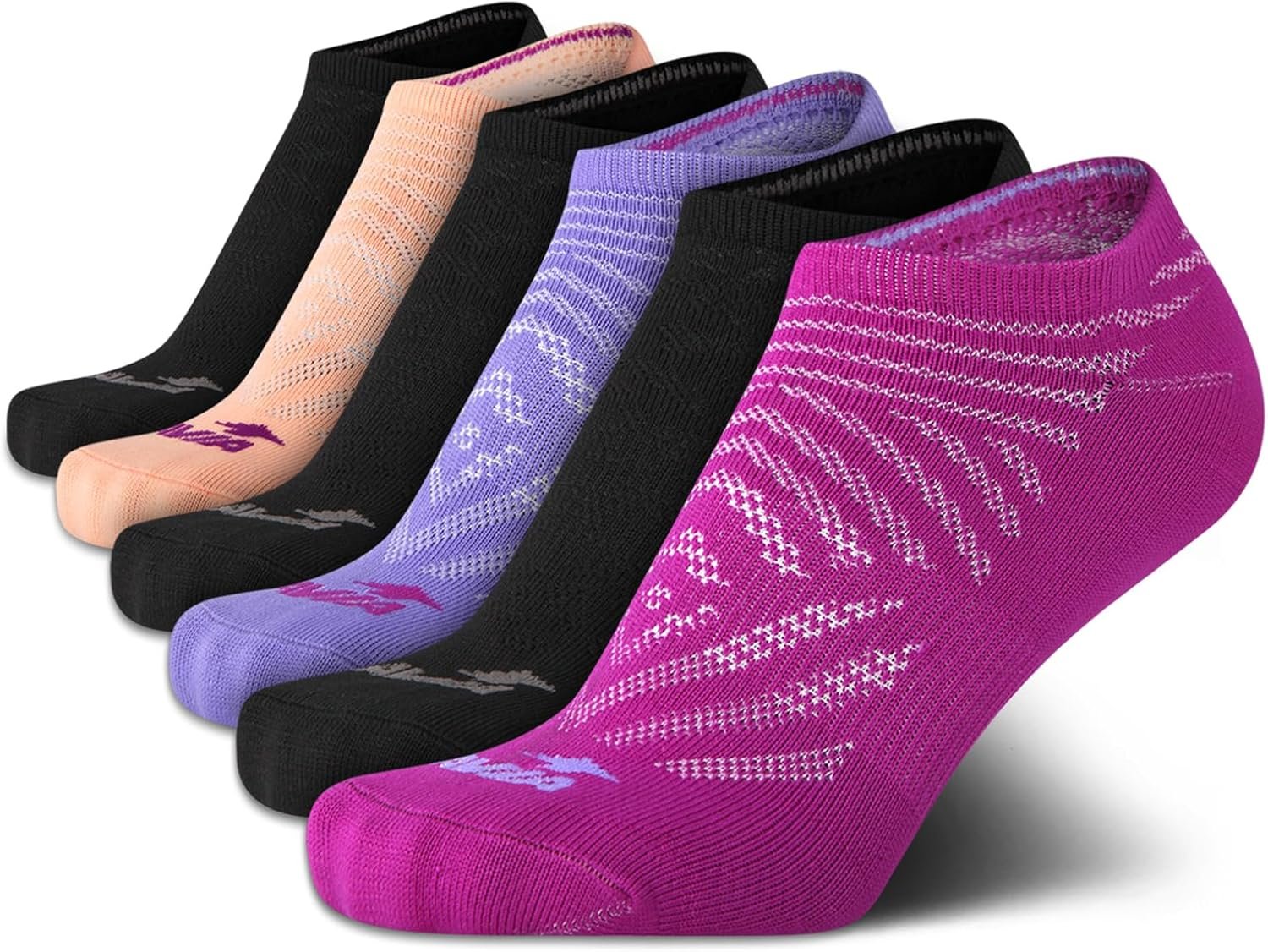 Avia Womens Low Cut Socks – 6 Pack Cushioned Performance Stretch Moisture Wicking Athletic No Show Socks for Women (4-12)