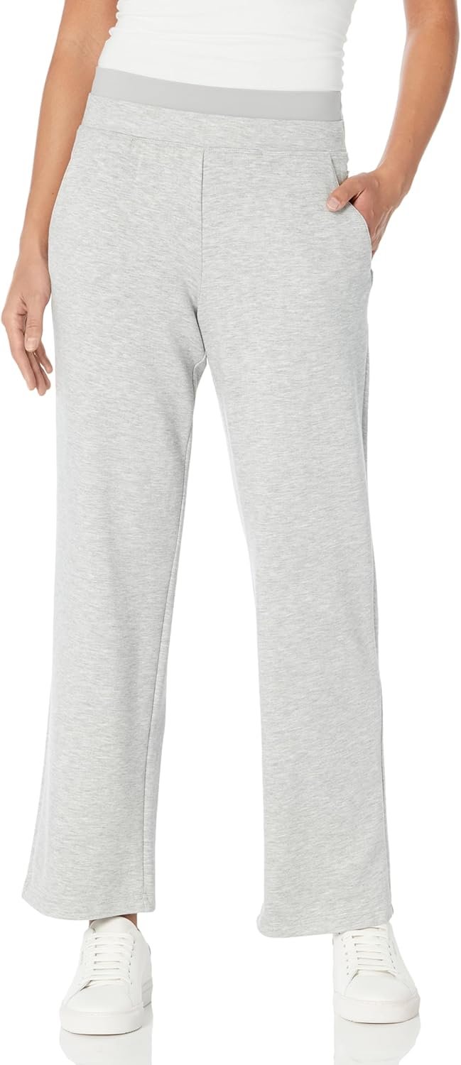 Danskin Women’s Double Waistband Slim Fit Active Sweatpants