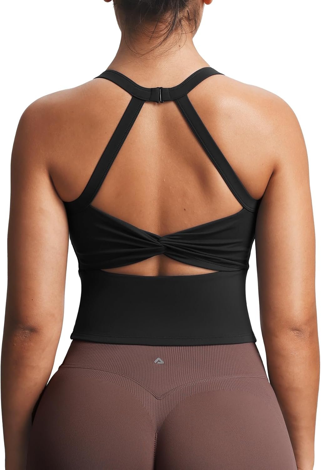 Aoxjox Women’s Workout Sleeveless Lola Longline Tank Fitness Training Gym Yoga Crop Tanks
