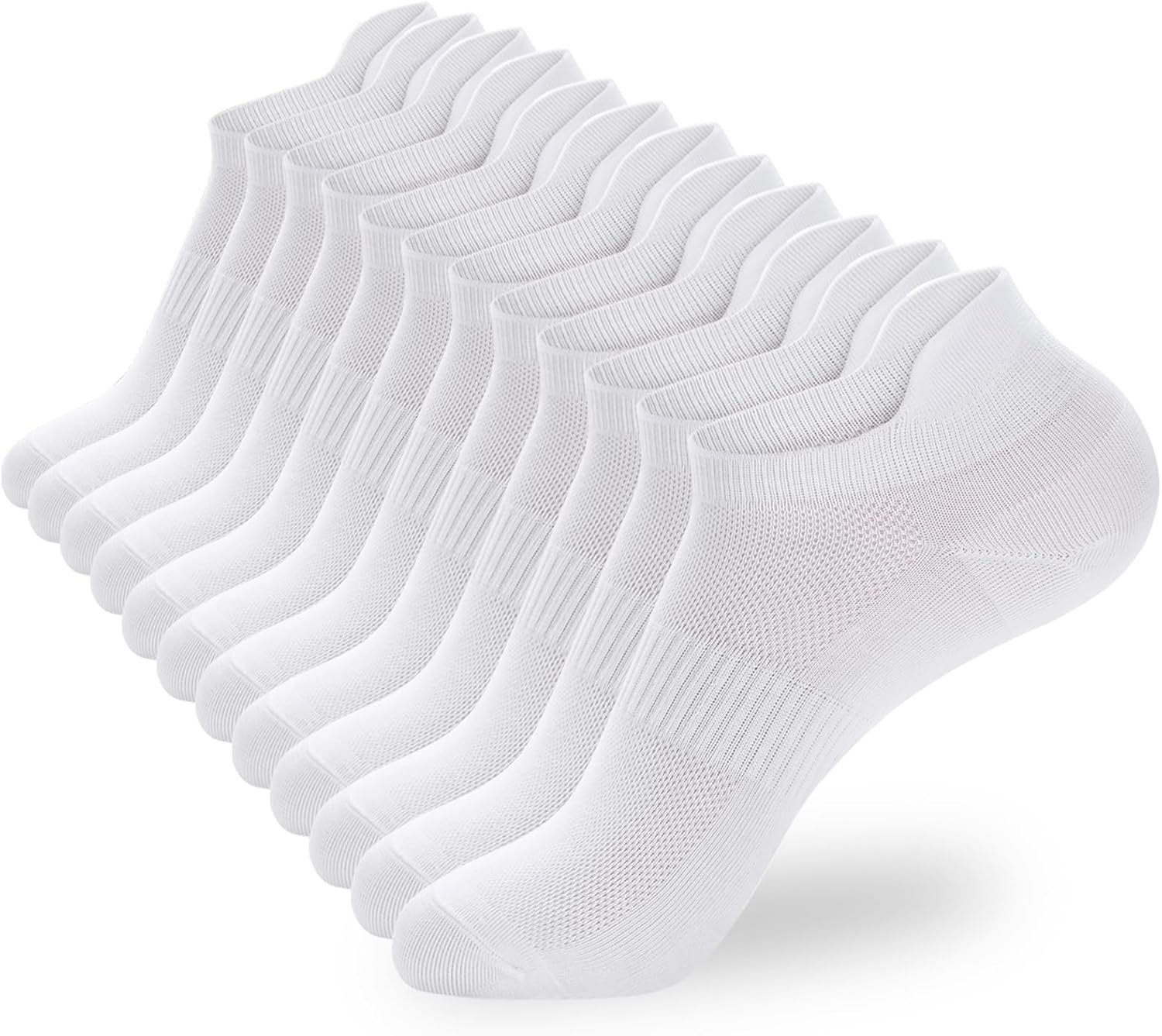 Ankle Socks Women’s and Mens – 6/10 Pairs Low Cut Tab & No Show Athletics Running Socks
