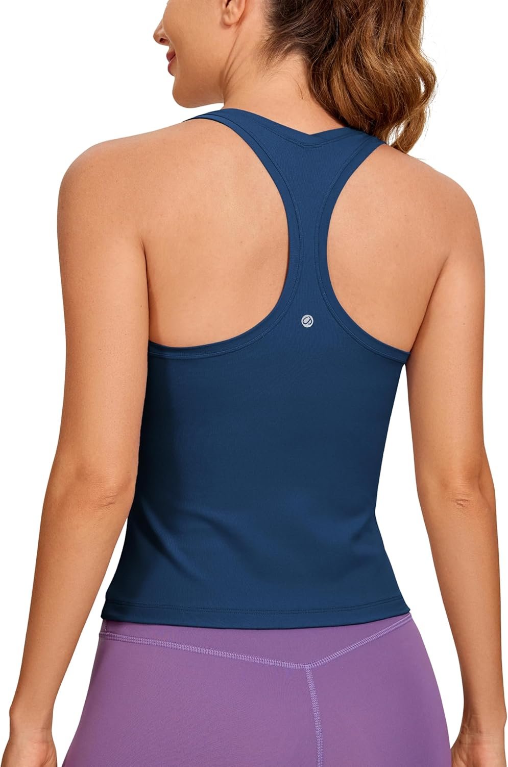 CRZ YOGA Butterluxe Racerback Tank Tops for Women – Yoga Workout Casual Gym Athletic Camisole Tight Sleeveless Shirts