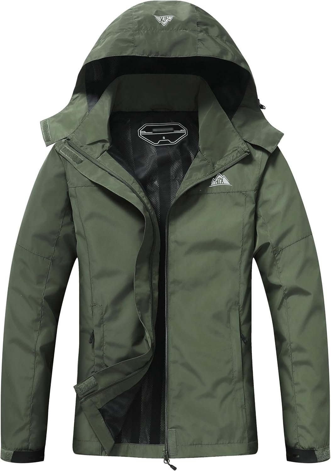 DECKTIN Women’s Waterproof Rain Jacket Hooded Lightweight Rainoats Outdoor Hiking Jacket Travel Windbreaker