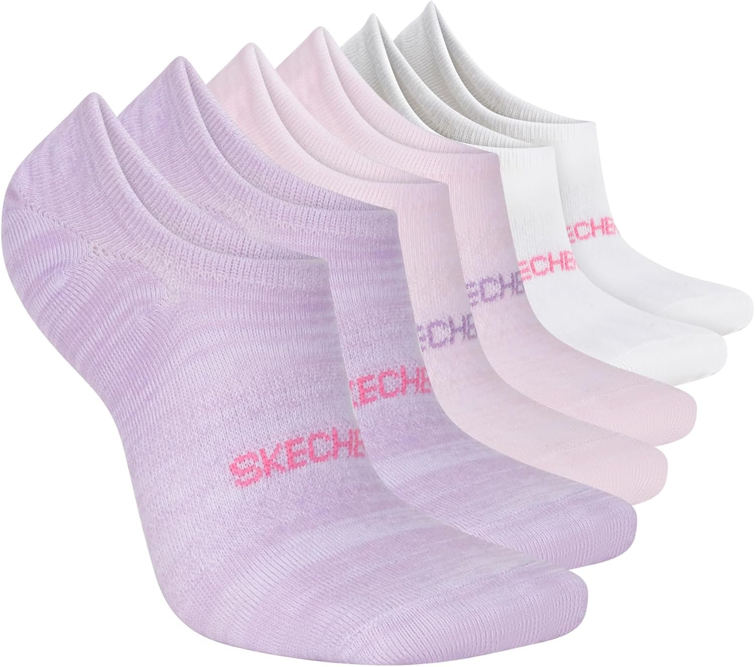 Skechers Women’s Slip-ins 6-pack Performance No Show Liners, Lightweight & Breathable Mesh