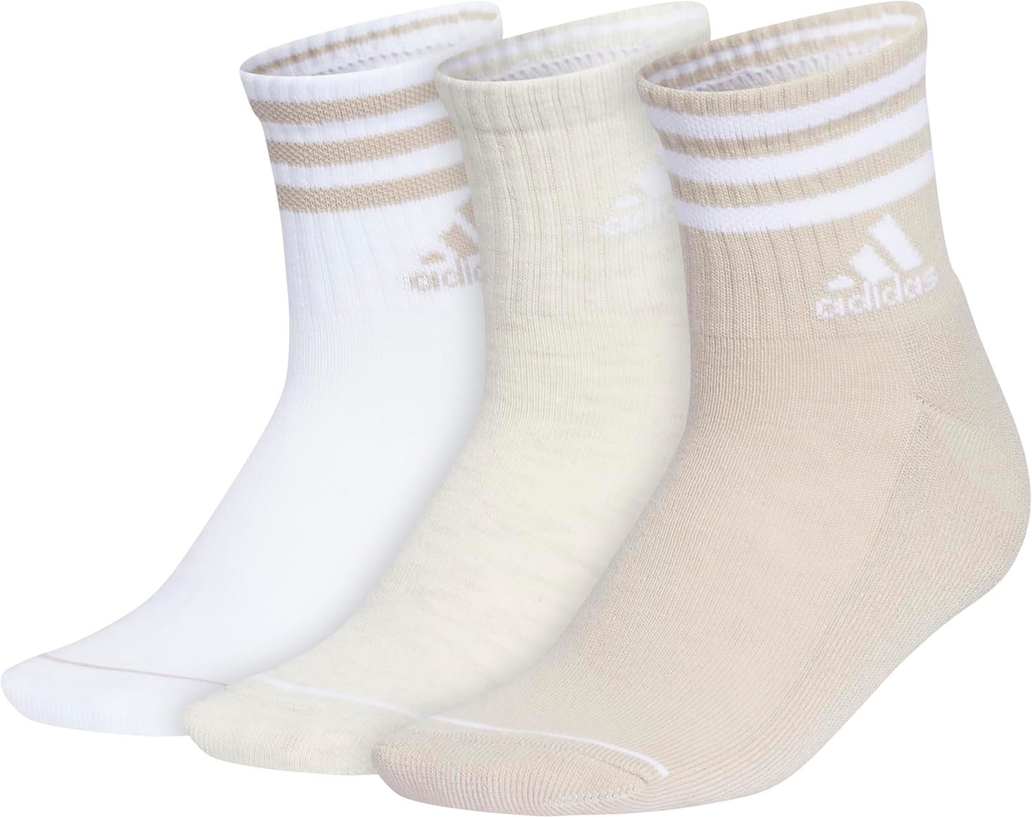 adidas Women’s Cushioned Sport High Quarter Socks (3 Pairs) Durable & Comfortable