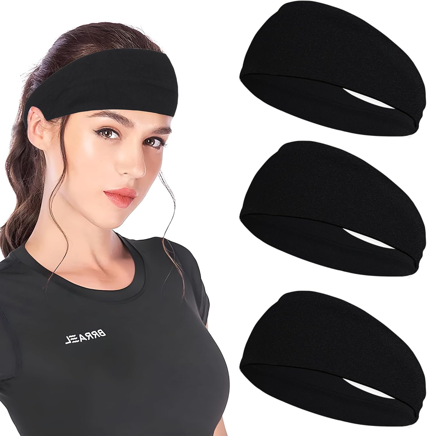 JOYOYO Kids Headbands Breathable Athletic Sweatbands Sports Headband for Girls and Boys Moisture Wicking Elastic Hairband for Toddler Children and Teenagers