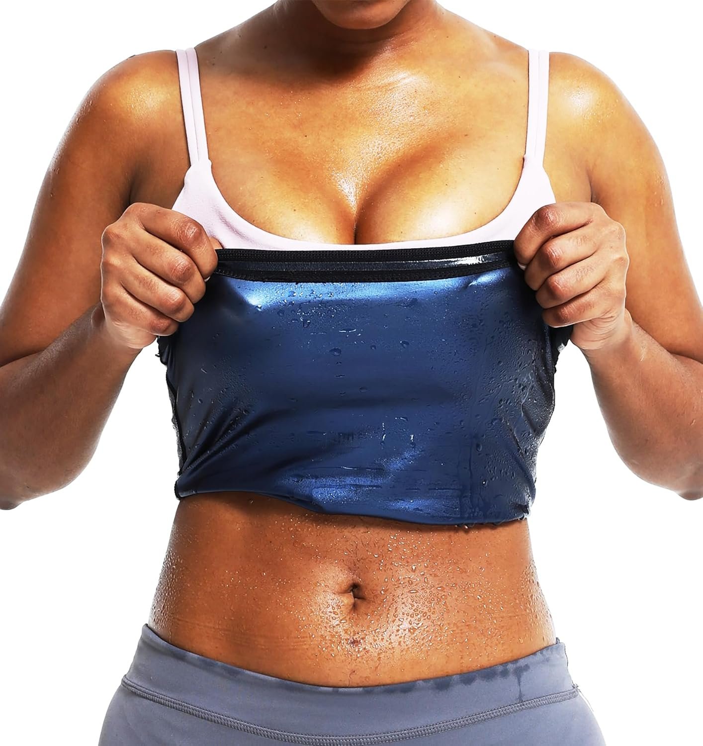 REMEBSWEAT Waist Trimmer for Women, Waist Trainer Sauna Belt, Neoprene-free Waist Cincher, Sauna Slimming Belt
