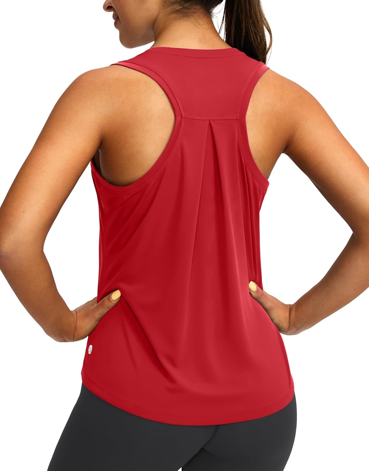 Women’s Workout Tops Racerback Athletic Tank Tops Sleeveless Loose Fit Yoga Running Gym Shirts for Women