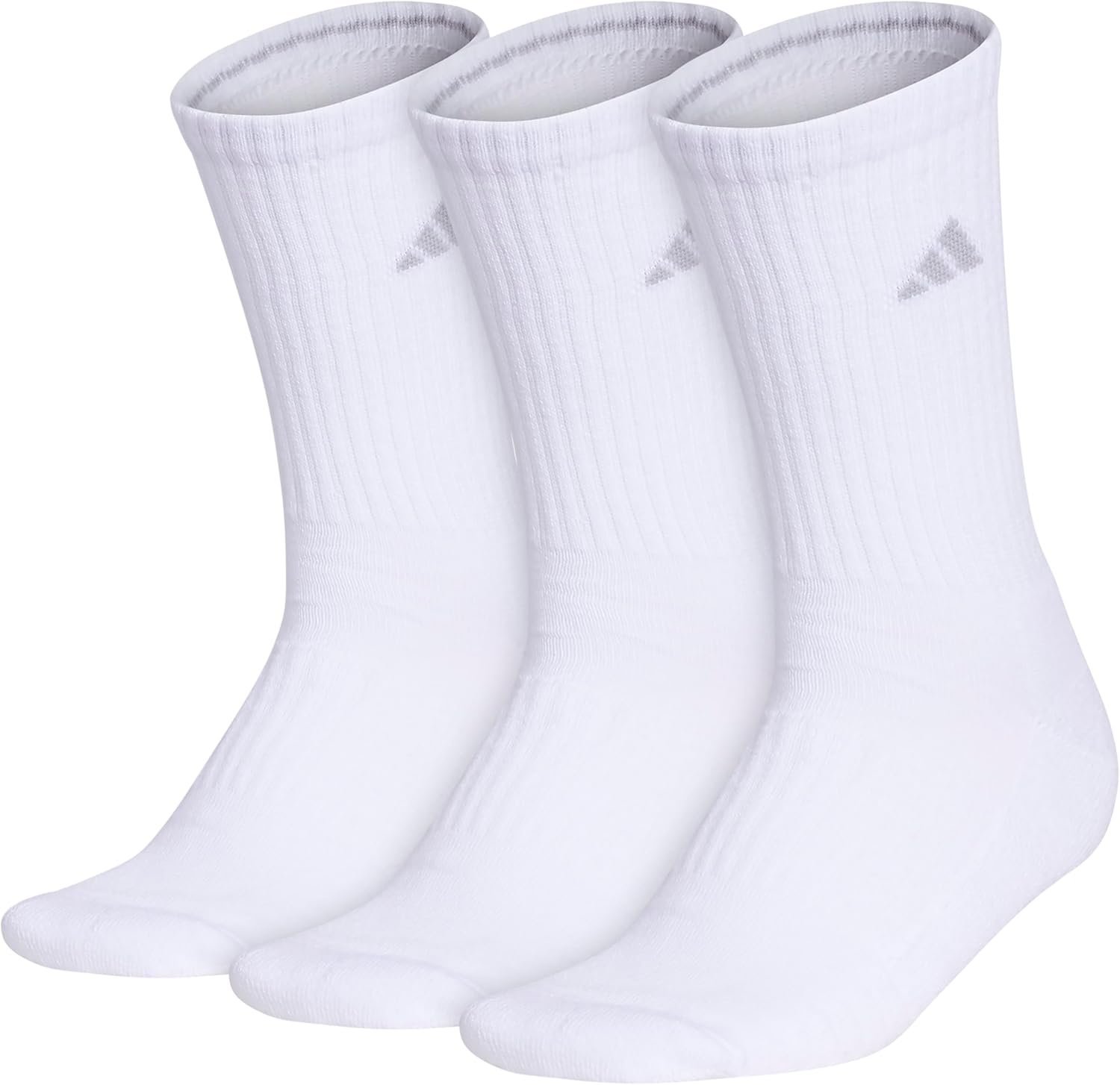 adidas Women’s Cushioned Crew Socks (3 Pairs) Durable & Comfortable