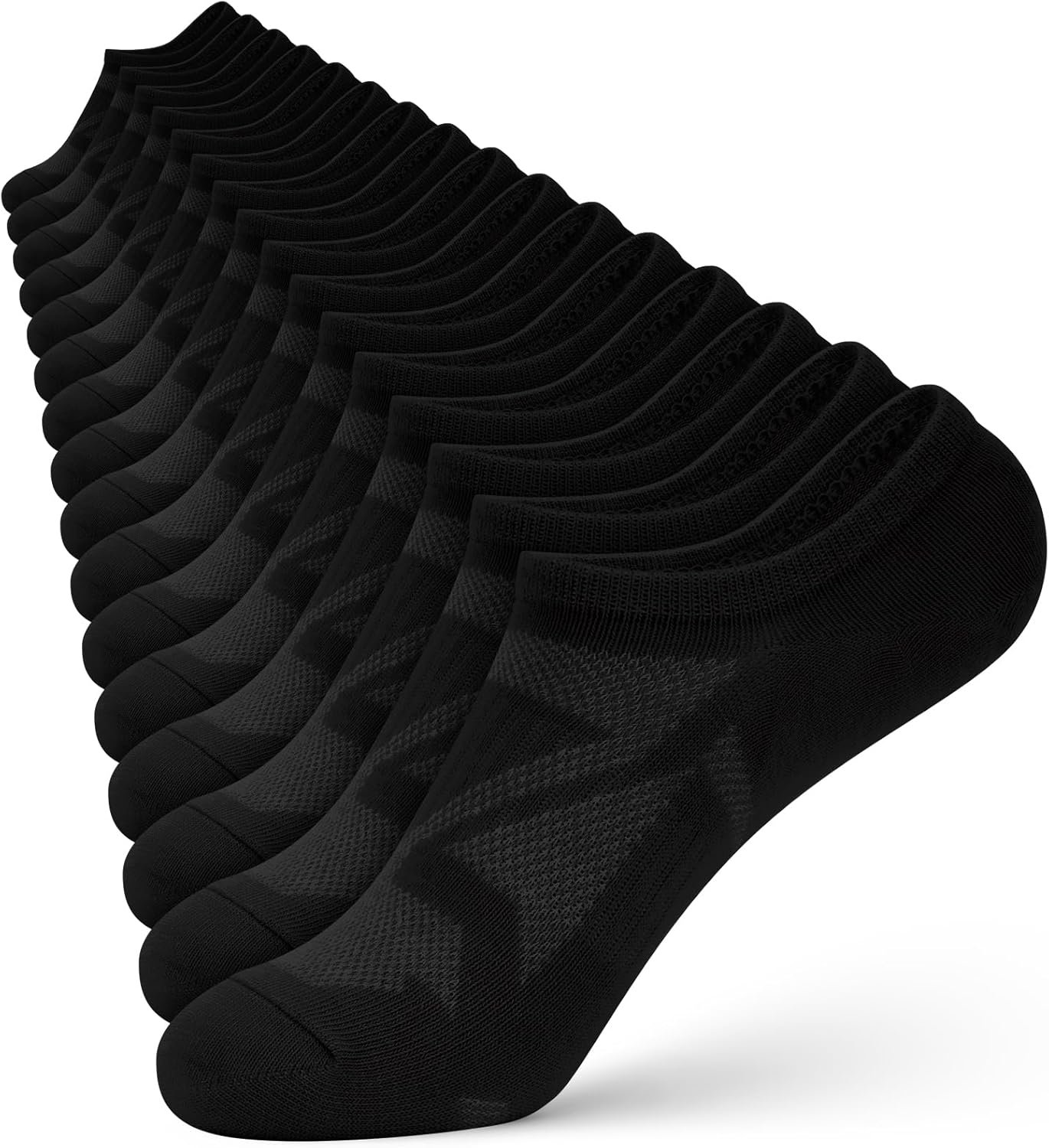 wernies No Show Socks Women – 8 Pairs Ankle Socks for Women, Low Cut Socks Short Cotton Socks, Invisible Casual Socks