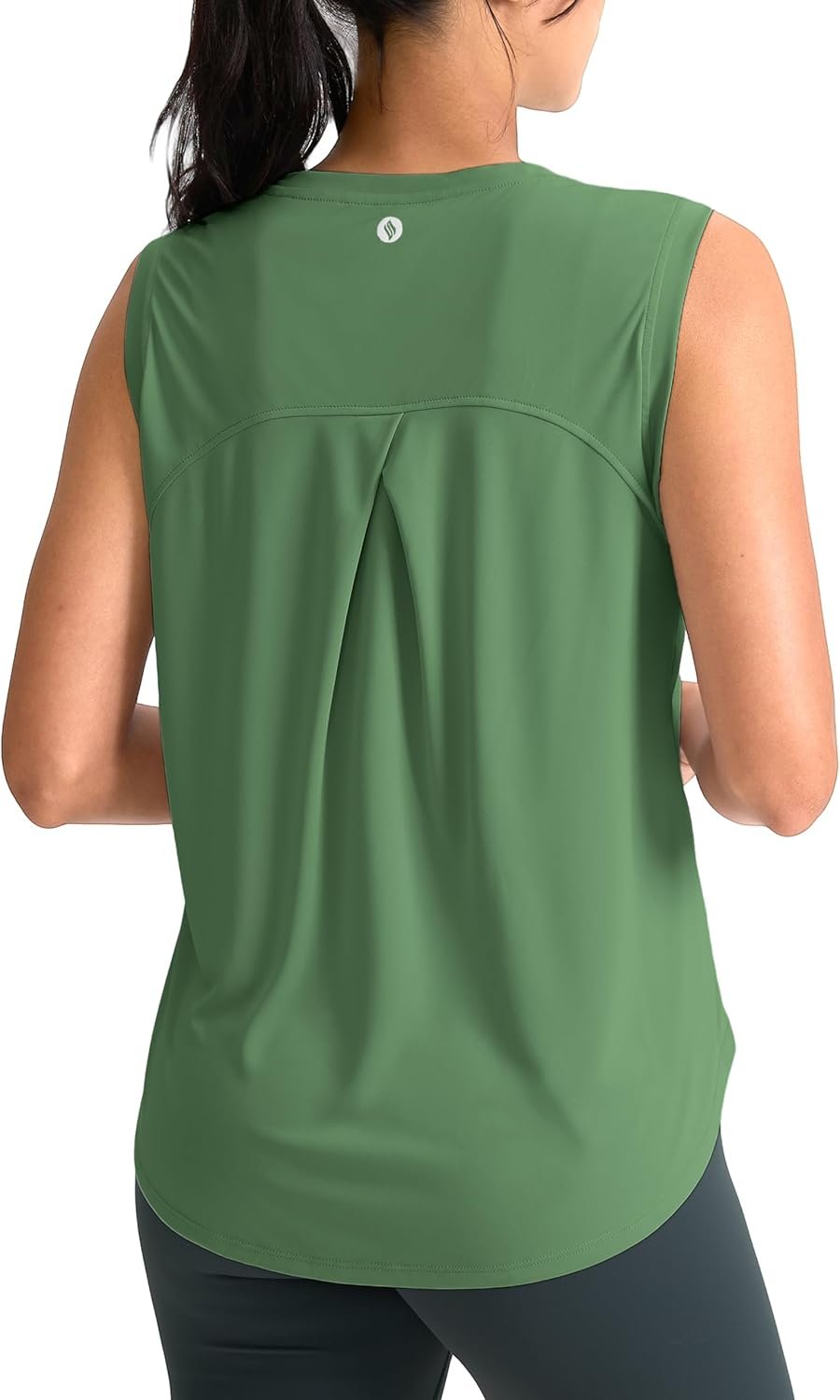 SANTINY Women’s Sleeveless Workout Tops Breathable Lightweight Active Tennis Yoga Shirts Athletic Running Tank Tops for Women