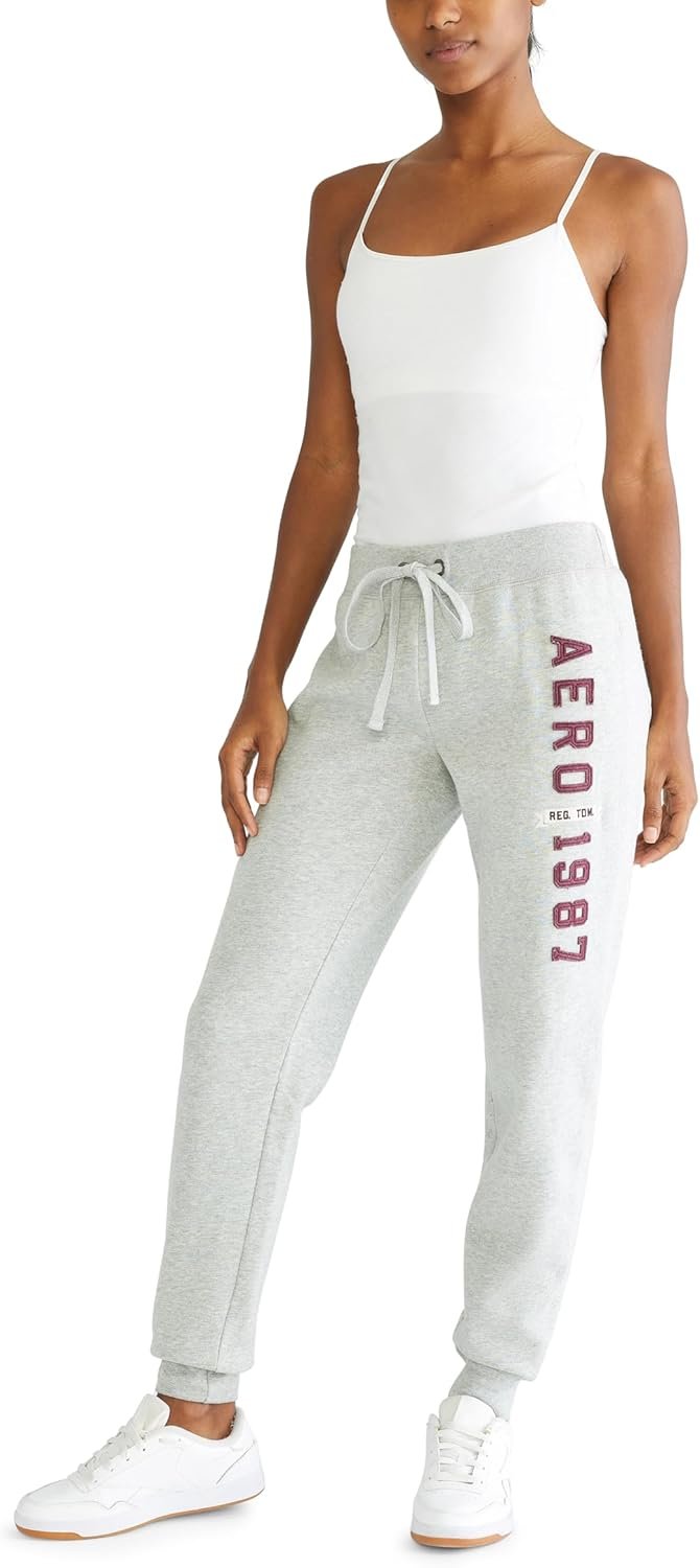 Aeropostale Women’s Aero Logo Cinch/Jogger Pant- Arches- 1987
