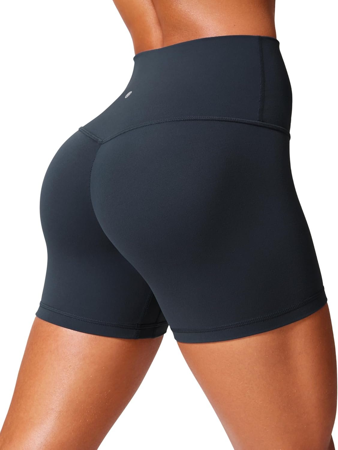 CRZ YOGA Secretsculpt Butterlift Biker Shorts 4″ – No Front Seam High Waisted Womens Workout Gym Booty Scrunch Butt