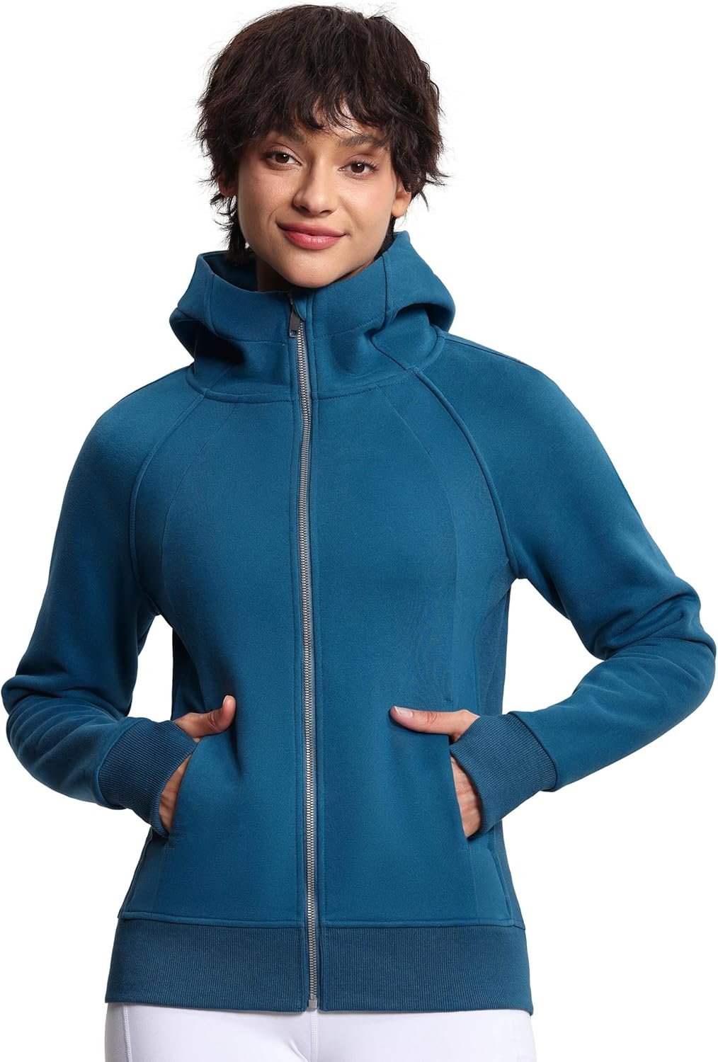 THE GYM PEOPLE Women’s Zip Up Hoodies Fleece Workout Jackets Sweatshirts with Pockets Thumb Hole
