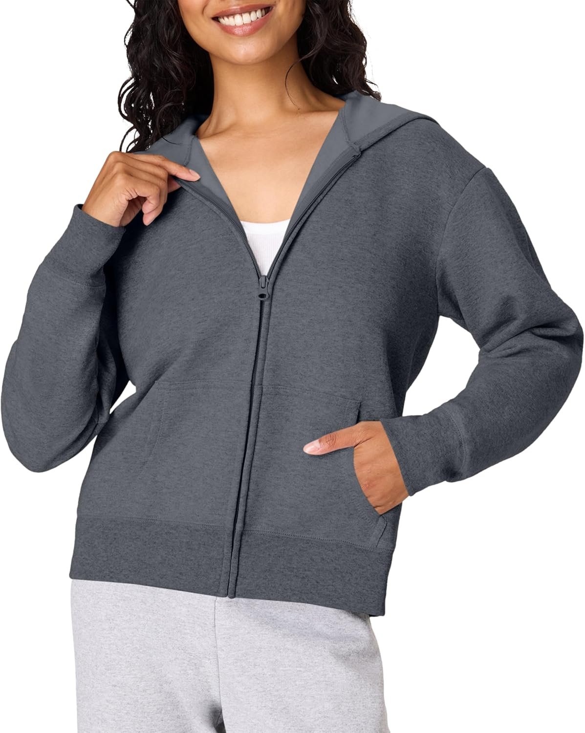 Hanes Women’s Quarter-zip Pullover, Ecosmart Fleece Pullover Shirt, Cotton Blend