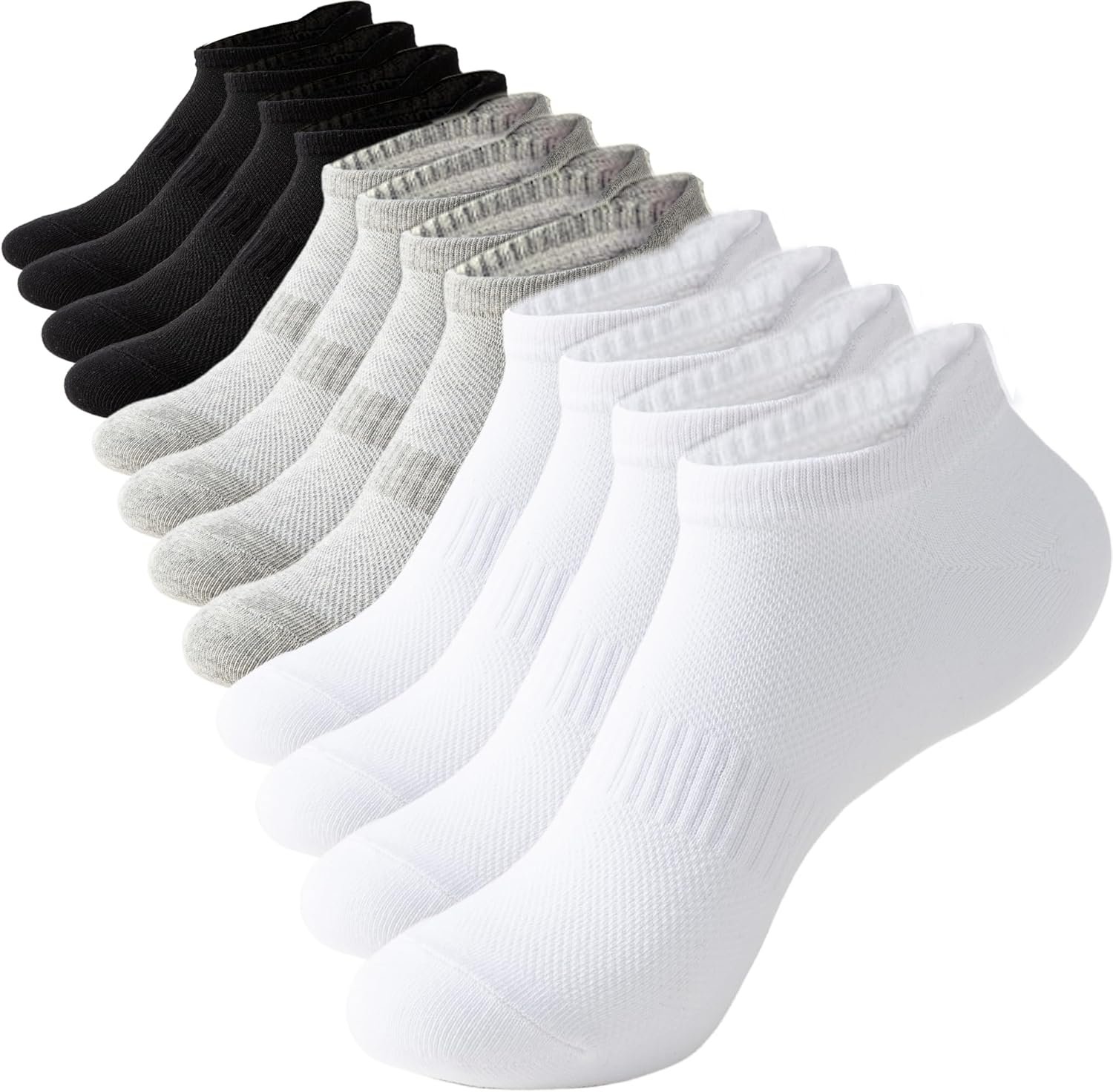 Irisbear Women’s Ankle Socks – 6 Pairs Low Cut Tab & No Show Athletics Sports Running