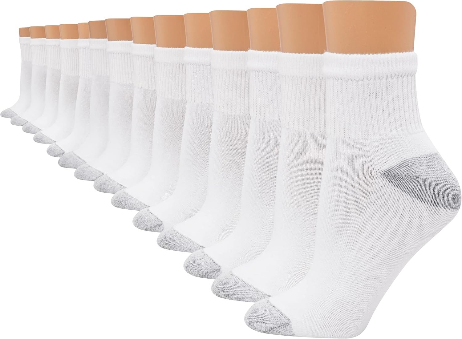 Hanes Women’s Socks Pack, Ankle, Crew, No Show Socks, Moisture-wicking, Multi Pack