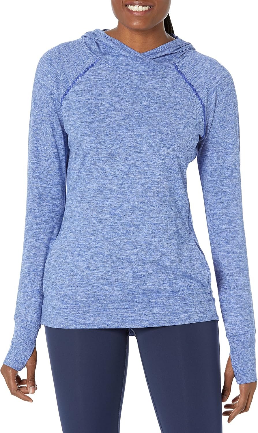 Amazon Essentials Women’s Brushed Tech Stretch Popover Hoodie (Available in Plus Size)