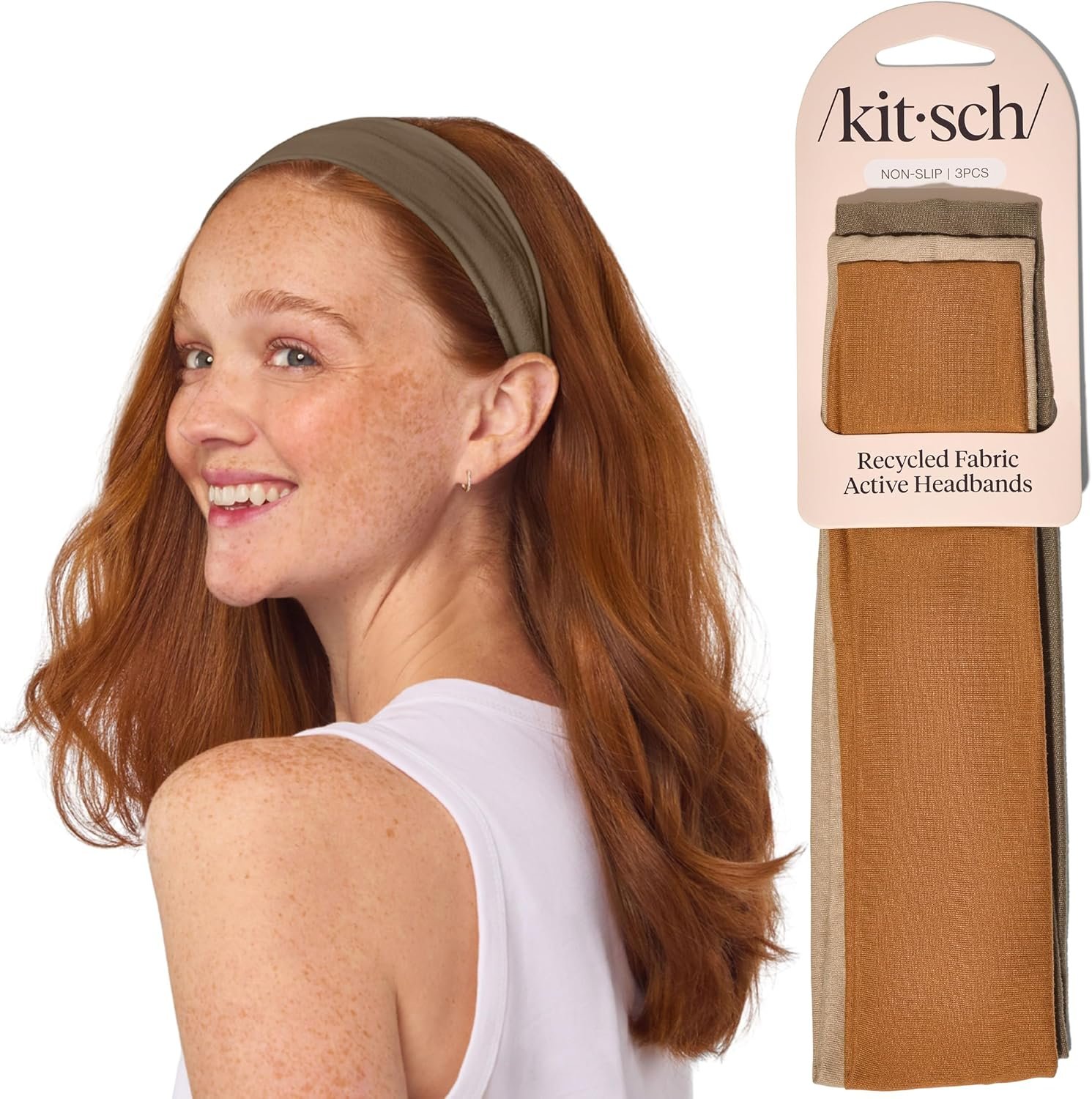Kitsch Headbands for Women Non Slip – Running Headbands for Girls, Ideal for Working Out, Yoga, Gym, or Lounging