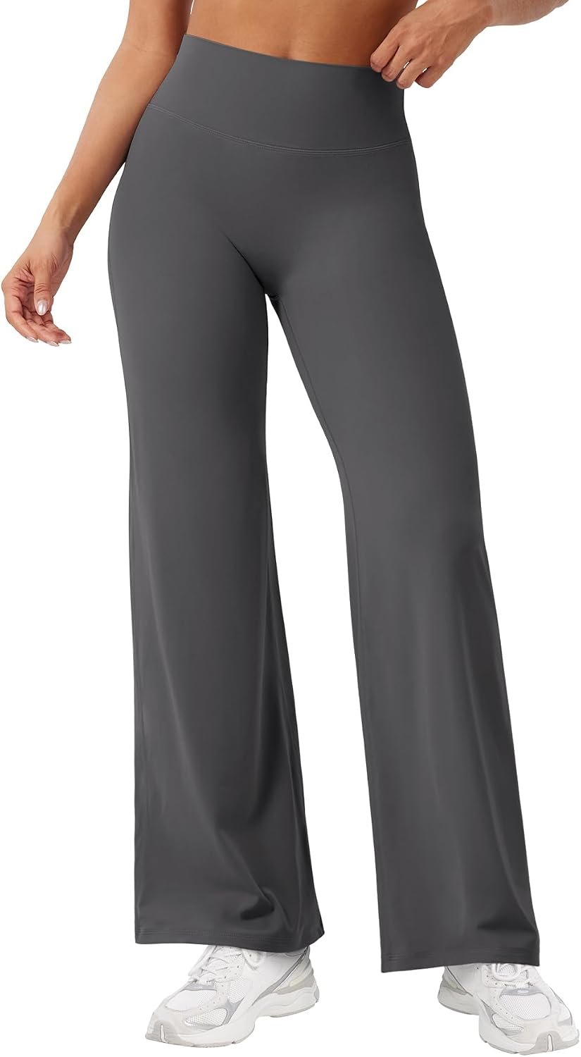 YEOREO Ease Workout Leggings Womens No Front Seam Straight Leggings 29″/ 31.5″/ 33″/ 35″ High Waist Buttery Eddiy Yoga Pants