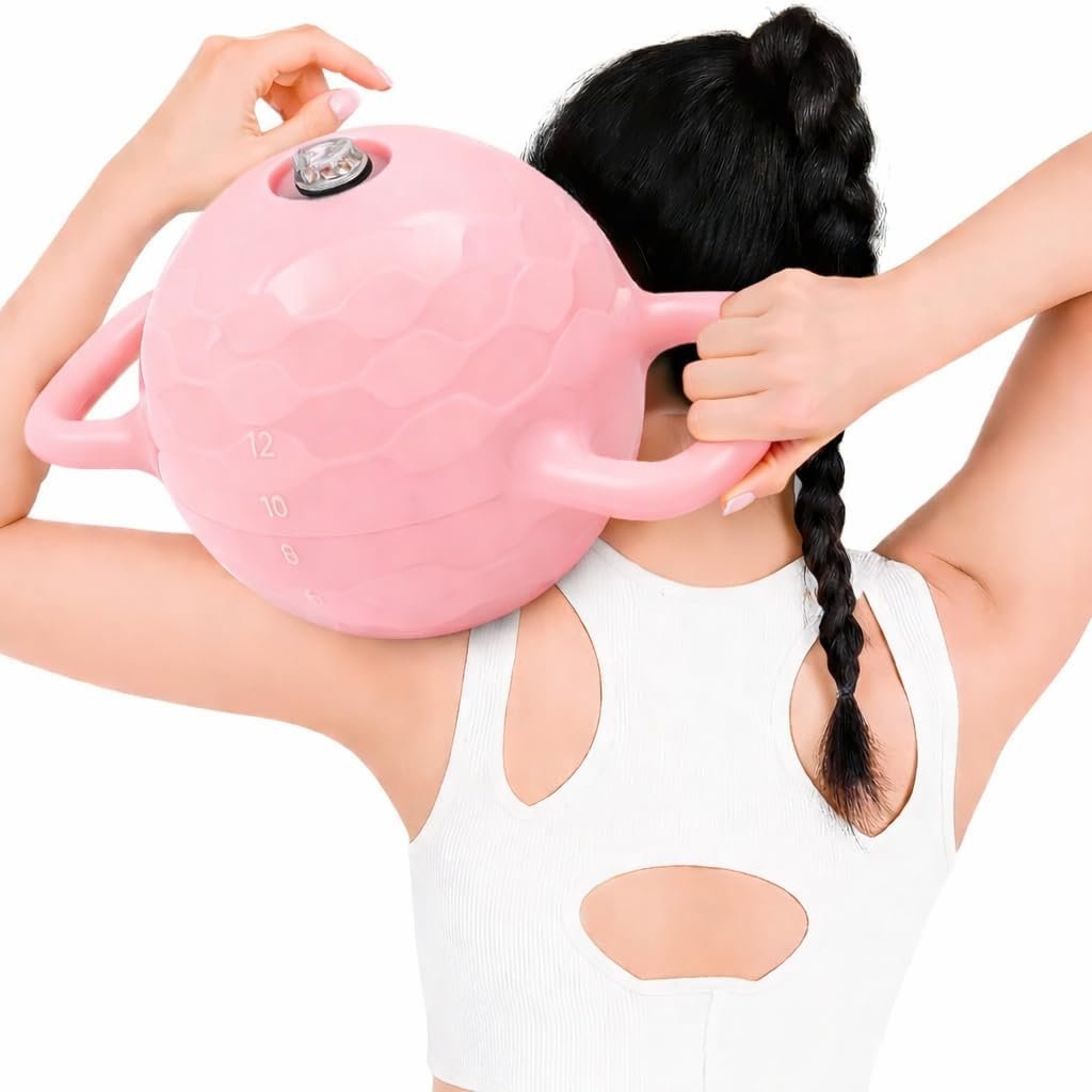 Water-Filled Adjustable Kettlebell, 2-12 lb, Dual Handle Weight for Women | Fill with water to adjust the weight from 2 to 12 lb; dual handles support a variety of home and gym exercises