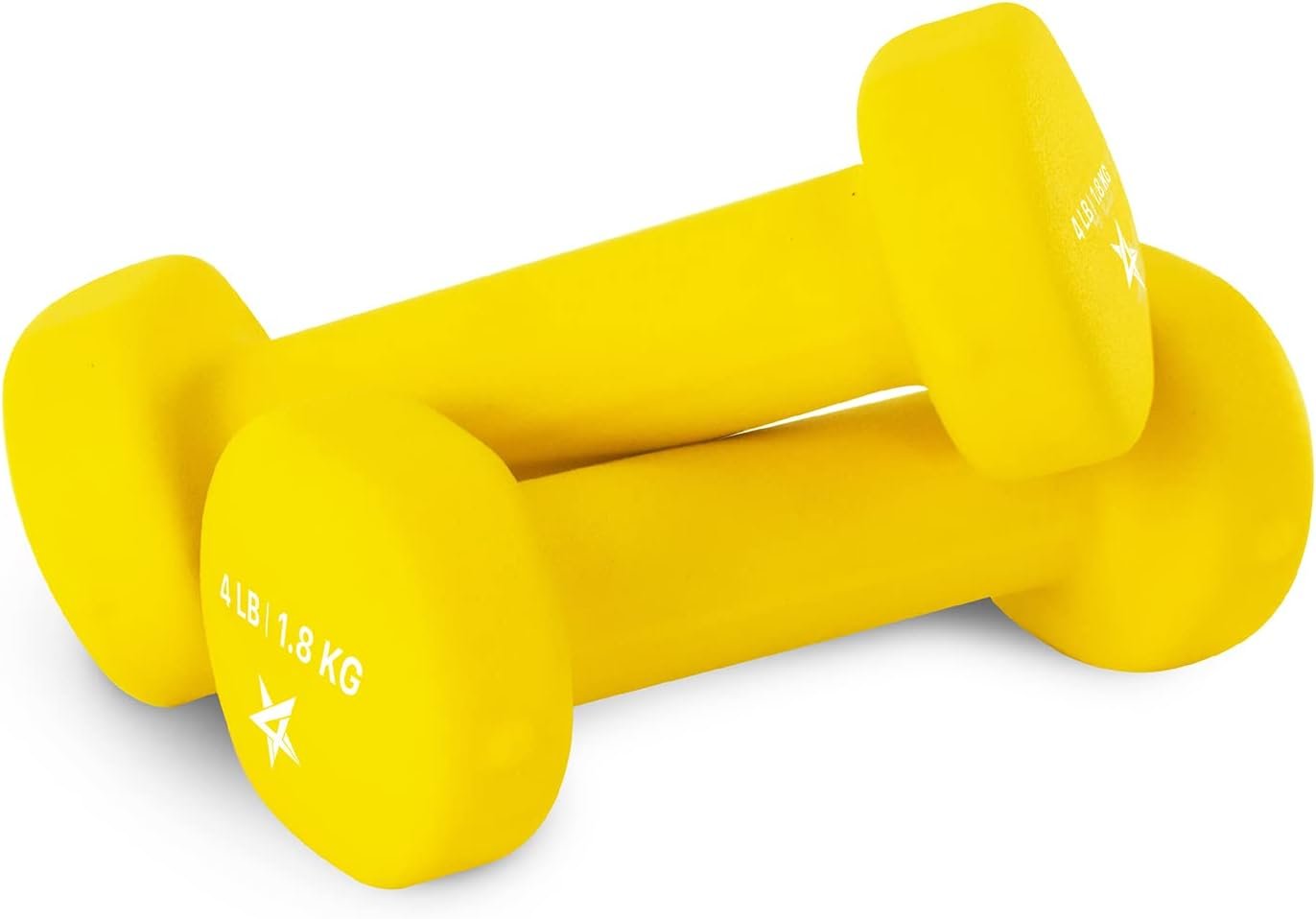 Yes4All Neoprene Coated Dumbbell Hand Weight Sets of 2 – Multiple Weight Options with 15 Colors, Anti-roll, Anti-Slip, Hexagon Shape