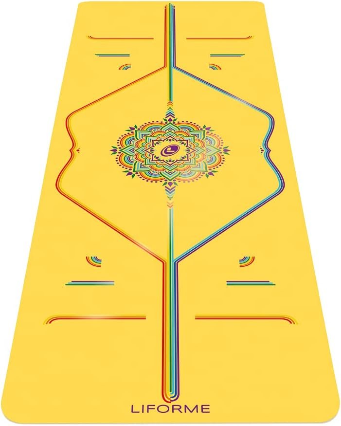 Liforme Travel Yoga Mat – Patented Alignment Design, Advanced Non-Slip Grip
