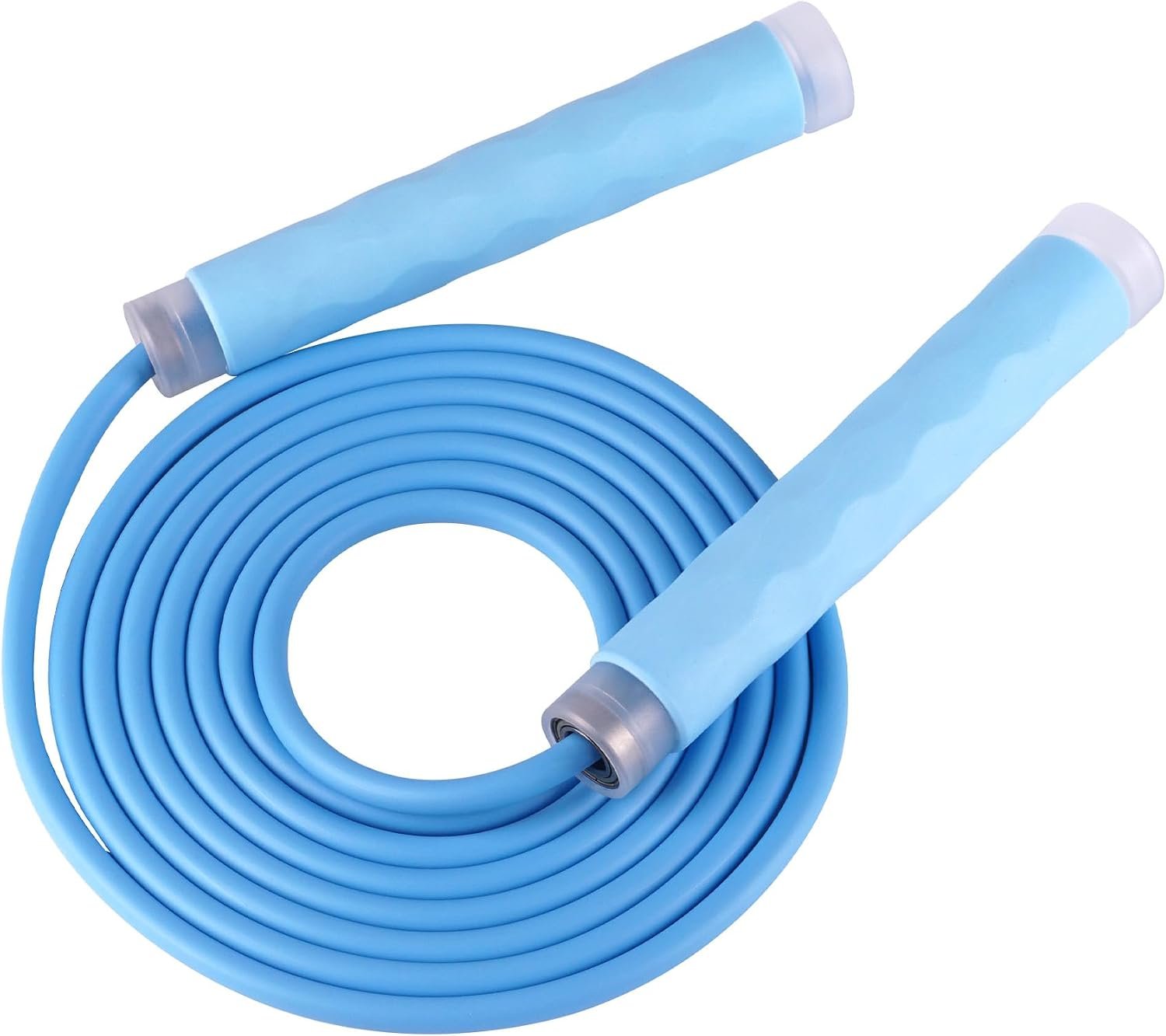 YUEDONG 7mm Thick PVC Jump Rope with Ball Bearings for Men and Women | 7mm thick PVC rope, ball bearings, ergonomic anti-slip grip, adjustable length, for cardio, fat burning and home workouts