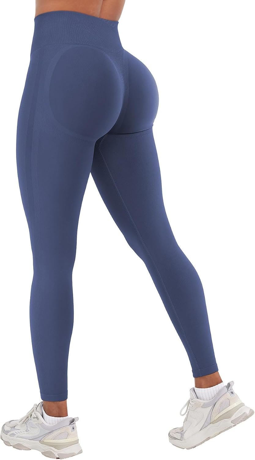YEOREO Boost Women Seamless Workout Leggings High Waisted Impact Pants | Butt Lifting, Hidden Scrunch, Gym, Yoga