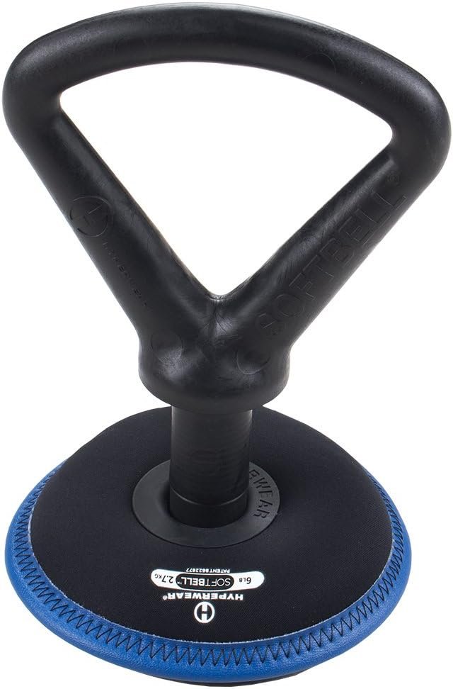 Hyperwear SoftBell Adjustable Kettlebell Set – Soft, Vinyl-Coated Weight Plates with Rubber Base – Versatile Home Gym Equipment – Compatible with SoftBell Barbell & Dumbbell