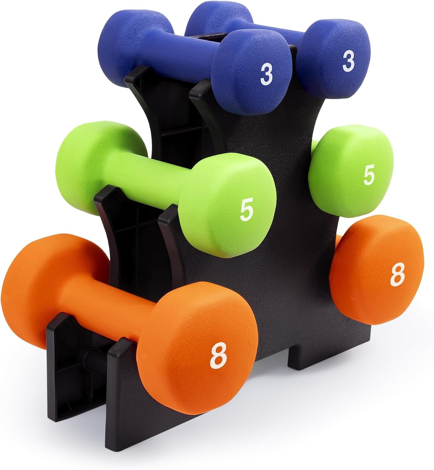 Marcy Colored Neoprene Dumbbell Hand Weights, Exercise Free Weights for Home Gym – Sold in Singles