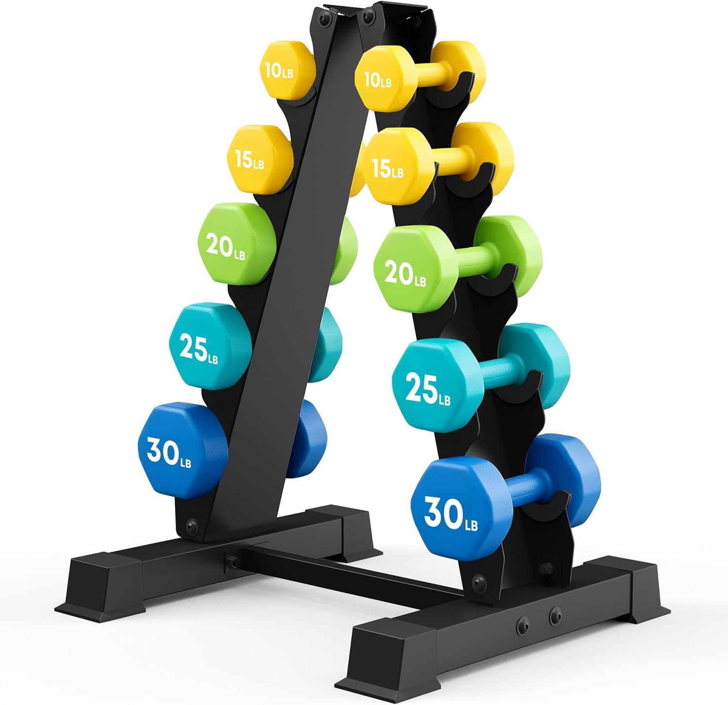 5/6 Tier A-Frame Dumbbell Rack Stand Only, 200/480LBS Weight Capacity