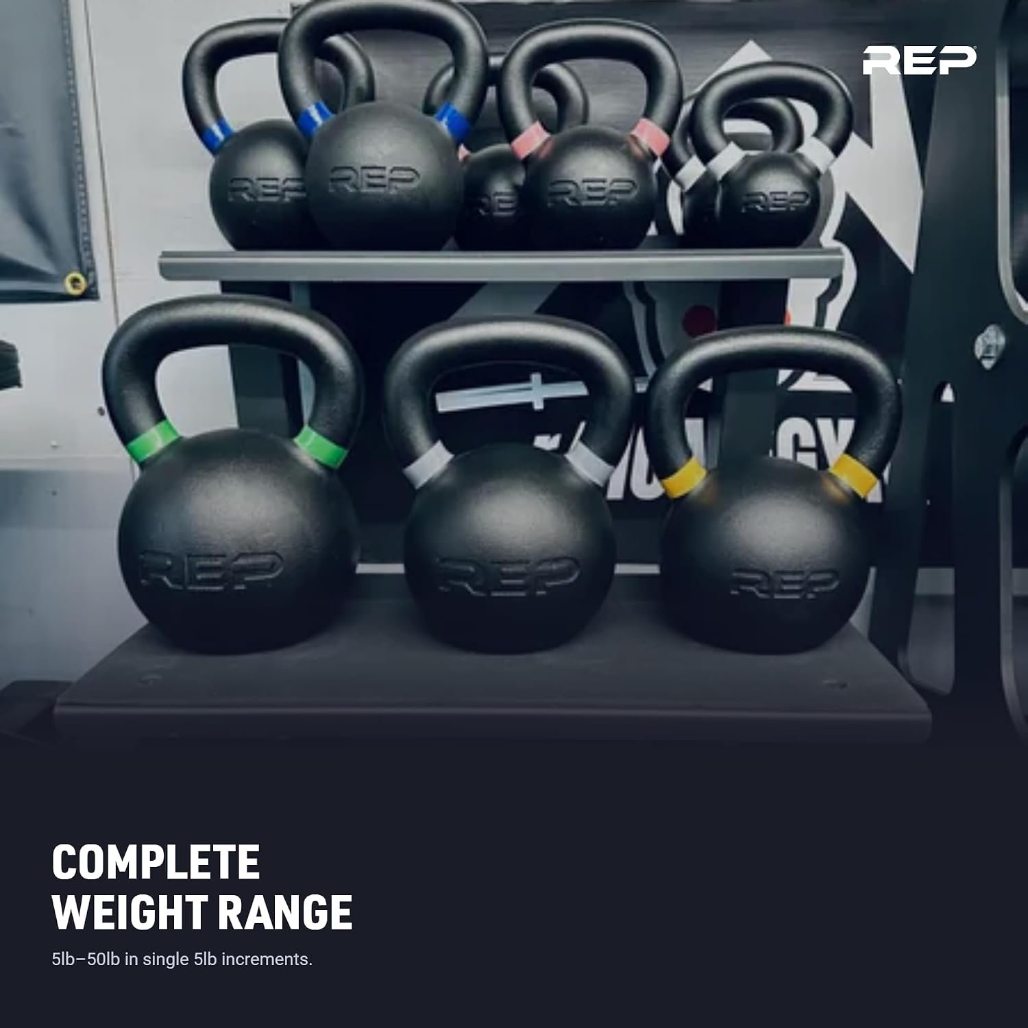 REP Fitness Single Kettlebells Weight Range, Cast Iron, Strength Training, Power Workout Equipment, Home Gym, Free Weights, Dumbbell Alternative, Exercise, Men, Women | Cast Iron, Strength Training, Power Workout Equipment, Home Gym, Free Weights, Dumbbell Alternative, Exercise, Men, Women