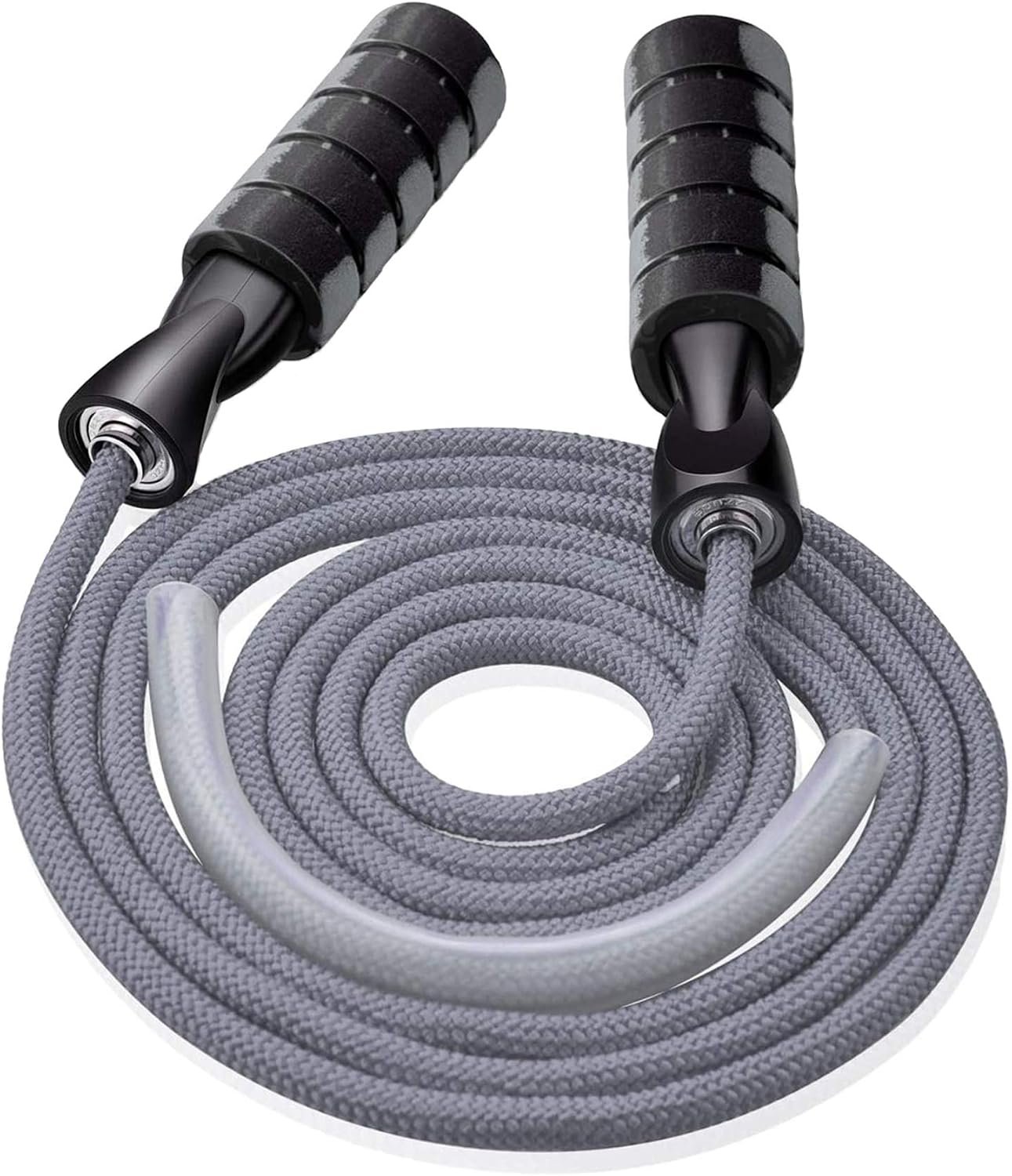 Jump Rope Weighted, Adjustable Skipping Rope for Cardio, Fitness Workout | Weighted Jump rope workout, Tangle-Free with Ball Bearings Exerciser Jump ropes for Endurance Training, Jumping Exercise