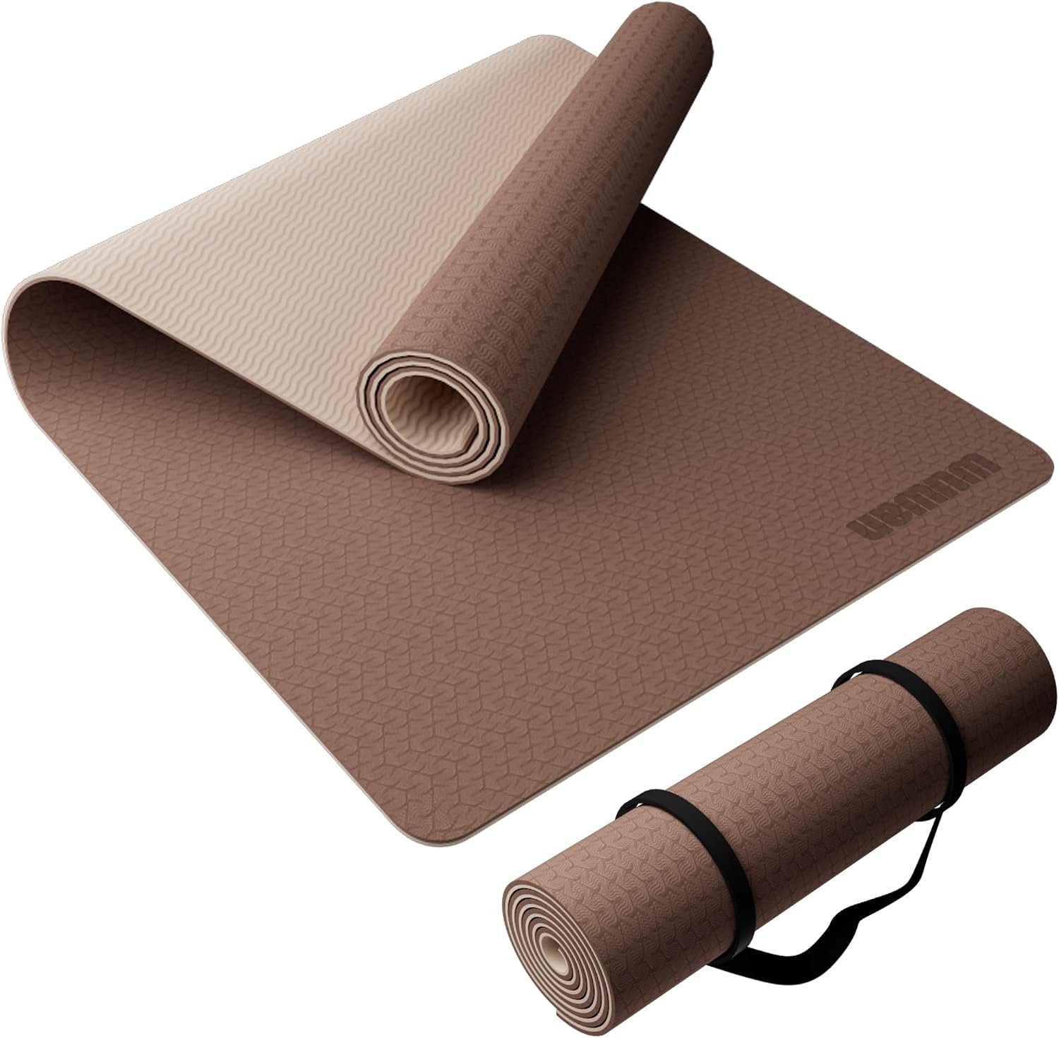 Yoga Mat, 80cm Wide, 1/3 Inch Thick Exercise Mat, Carry Strap, Fitness