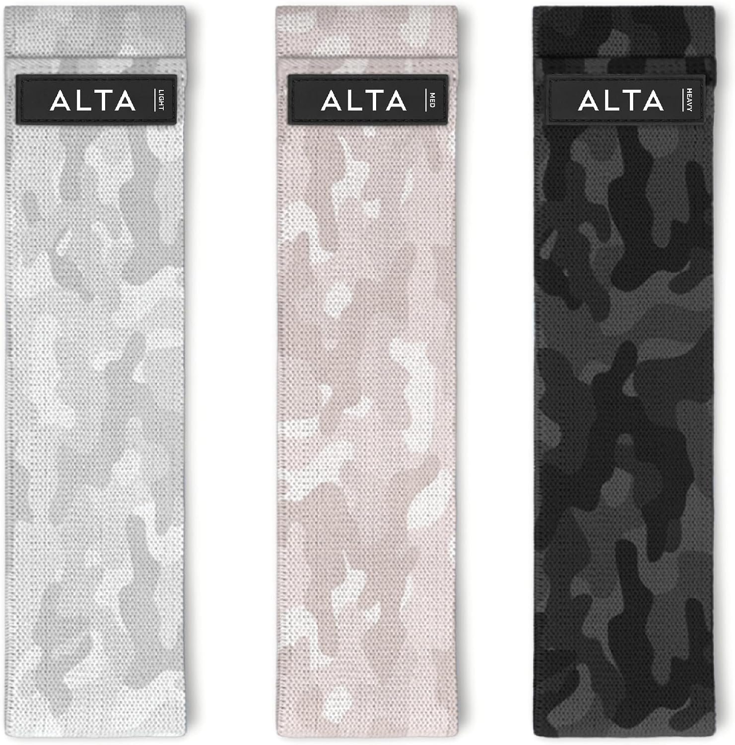 ALTA Booty Bands for Women, Non-Slip Fabric Resistance Bands for Working