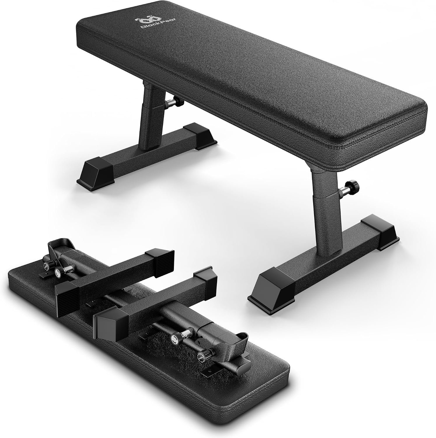 Weight Bench, Foldable Flat Bench with Gym Quality 1300 LBS Capacity