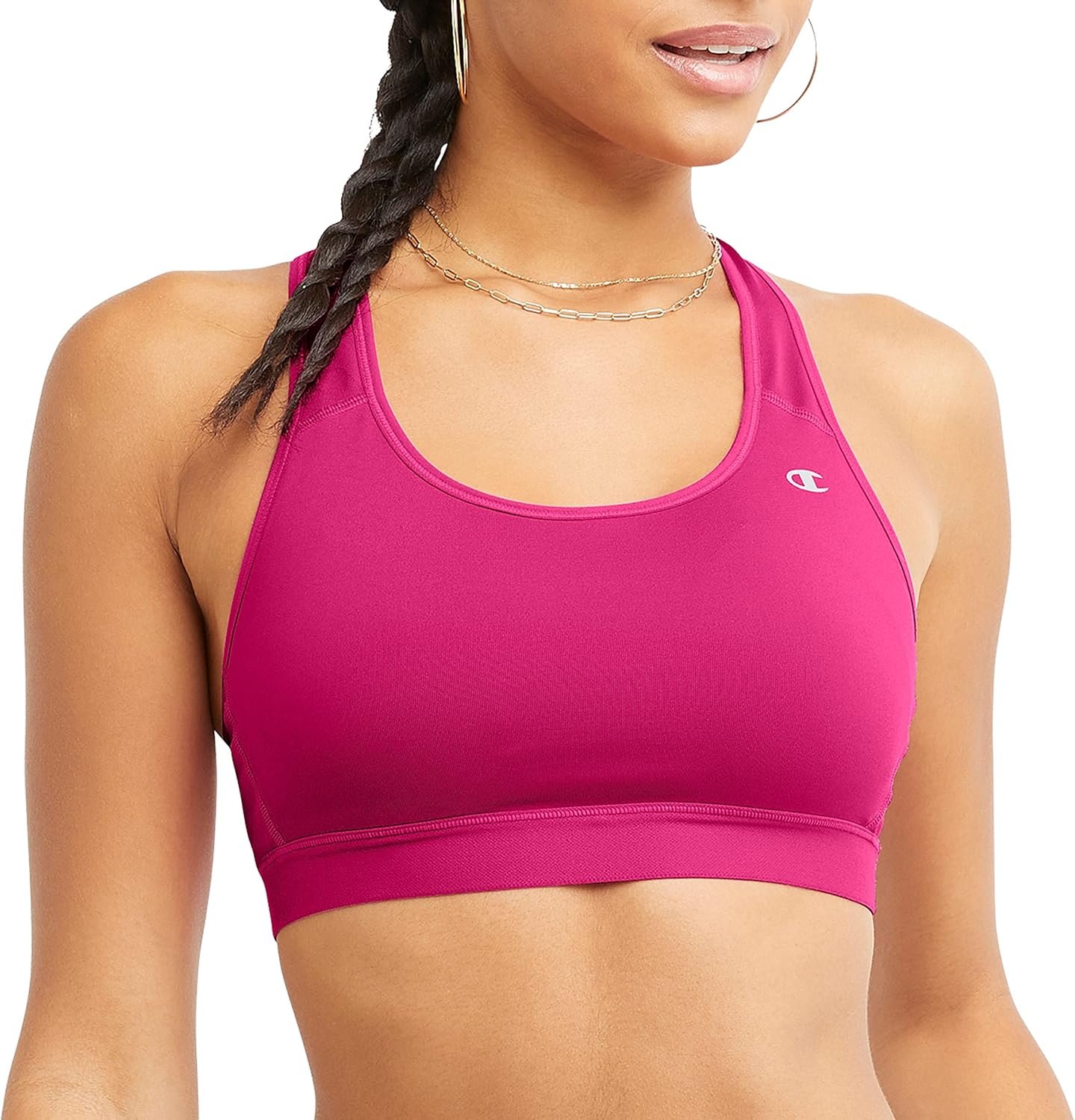 Champion Women’s Sports Bra, High-Impact Compression, Moisture-Wicking Fabric
